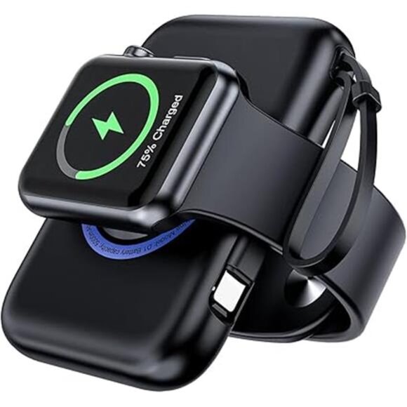 Portable Apple Watch Charger,5000mAh iWatch Wireless Charger Power Bank - Picture 7 of 7
